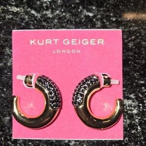 Kurt Geiger Gold and Black Earrings